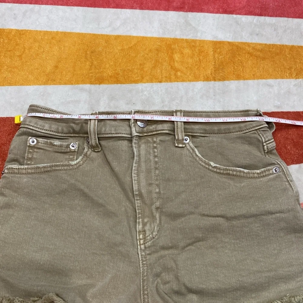 Gap Teen Denim Shorts tan sand color size 16